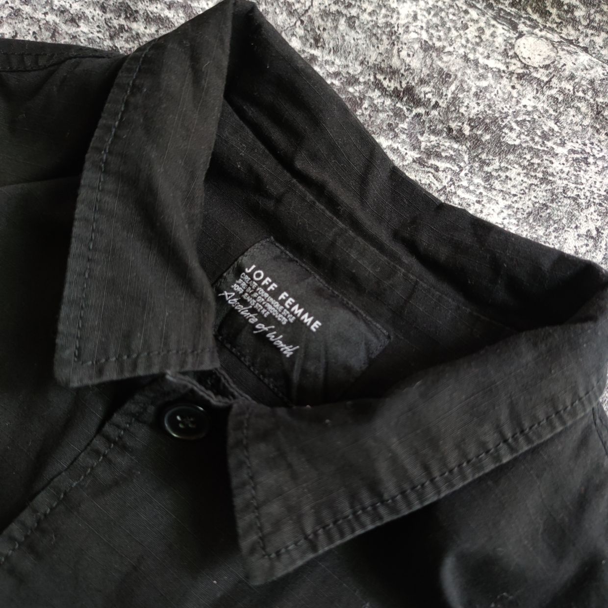 Minimalist Casual Parka Pria black, foto 4