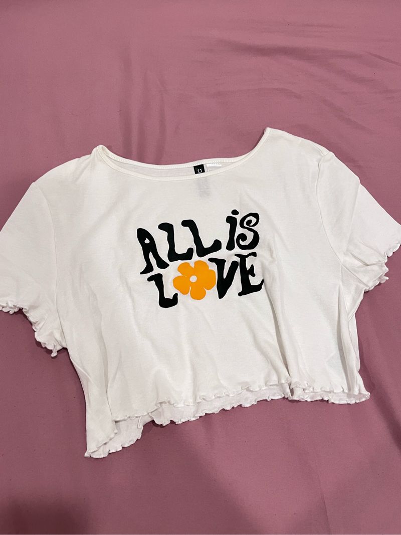 H&M croptop in white, foto 3