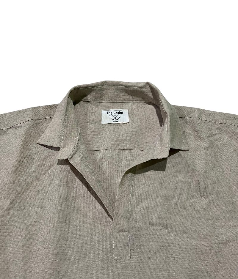 The jaster half collar shirt linen, foto 3