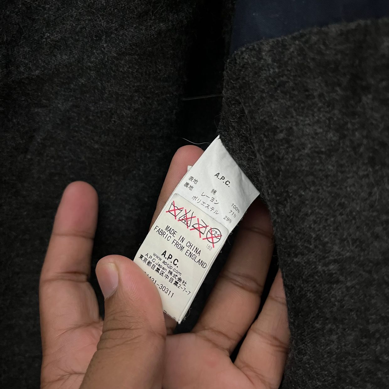 A.P.C. Y2K Parka Pria navy, foto 6
