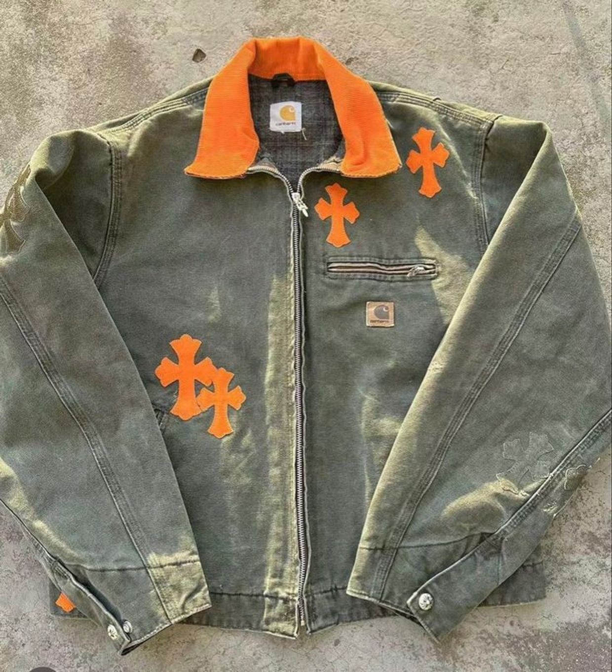 Carhartt Vintage Denim jacket Pria gray