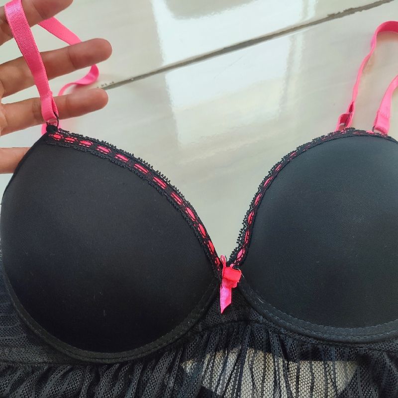 Lingerie no brand hitam, foto 3