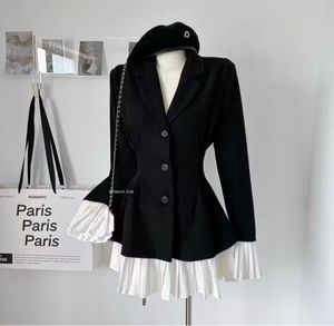 Black coat dress