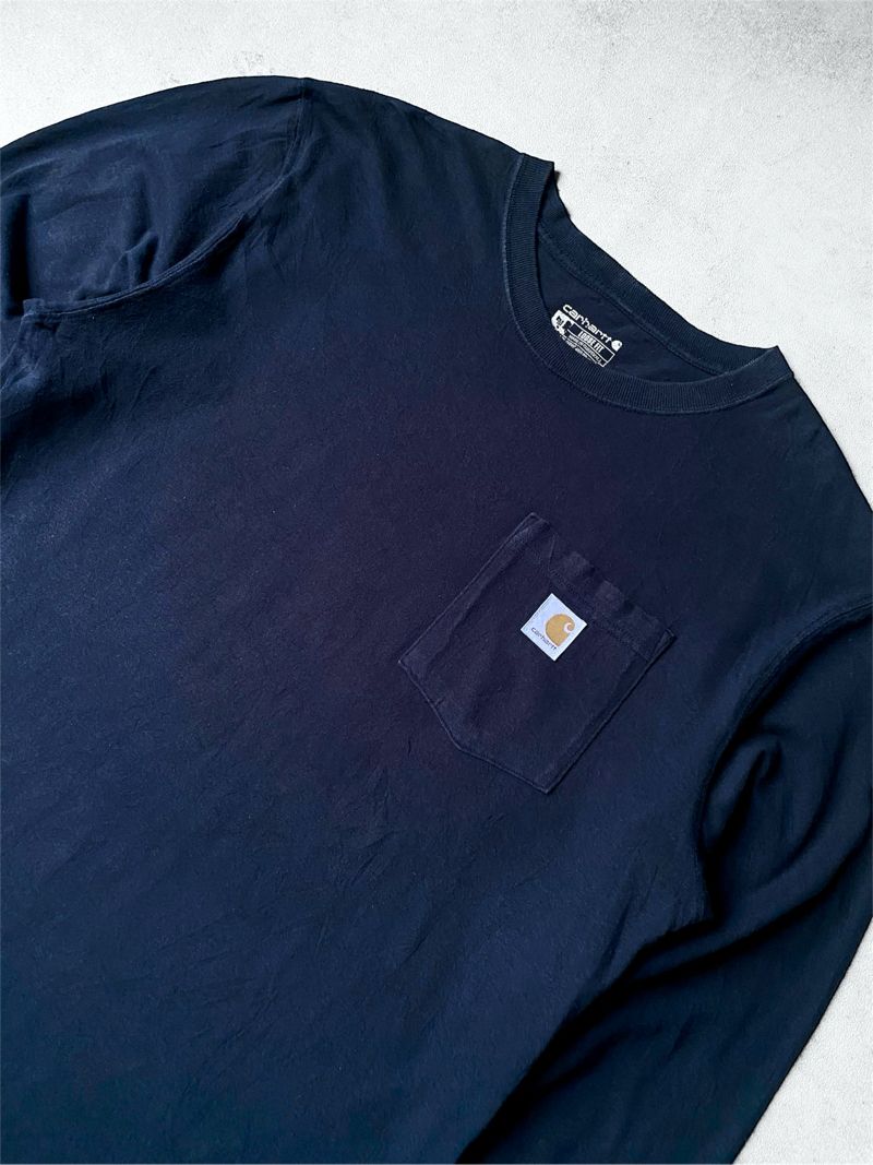 Carhartt pocket longsleeve navy, foto 2