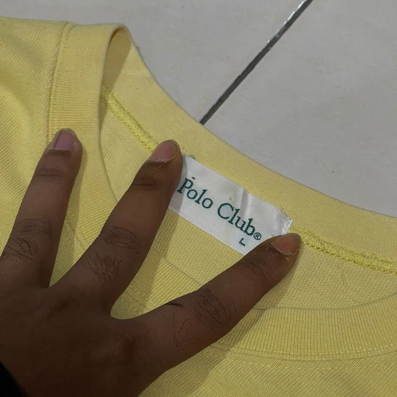 Polo Club Mustard Script Logo Tee L/S, foto 5