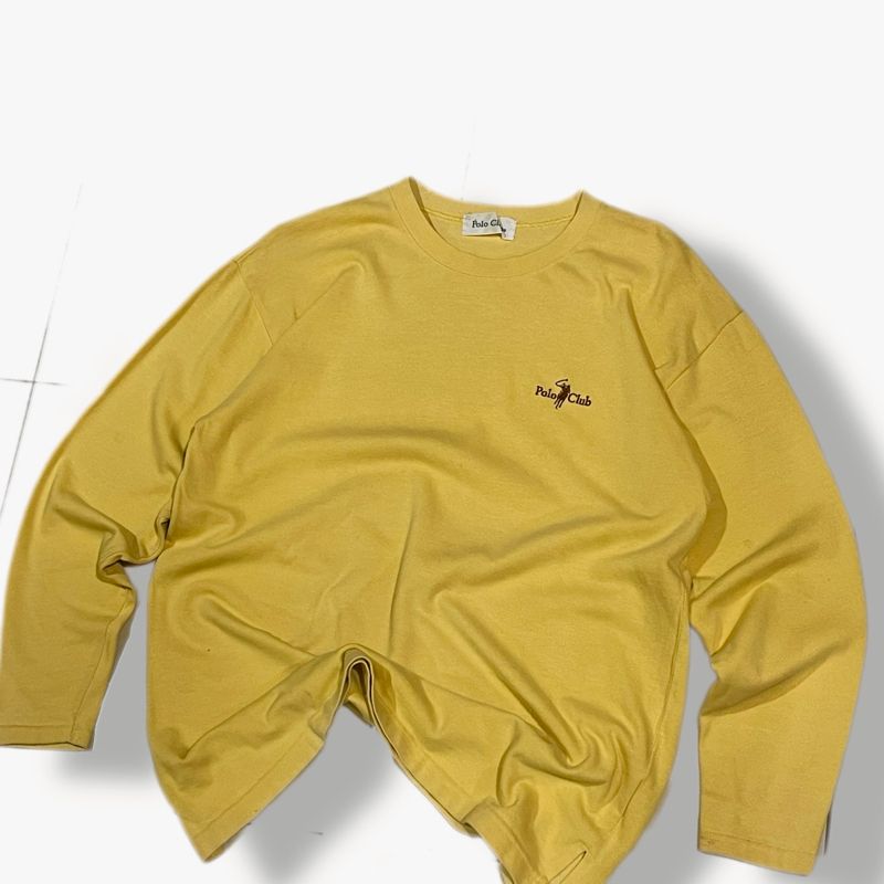 Polo Club Mustard Script Logo Tee L/S, foto 2