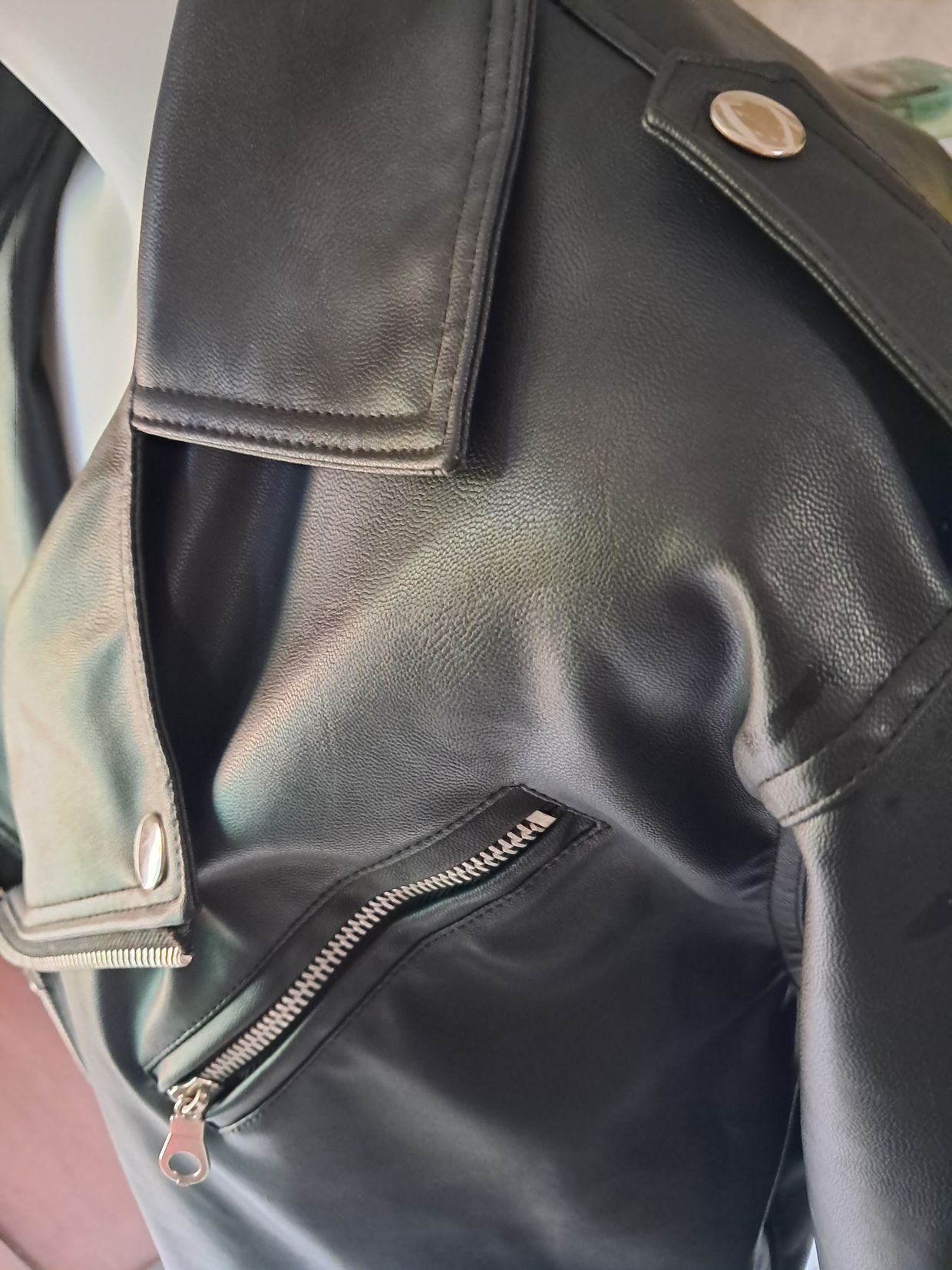 Skater Emo Leather jacket Wanita black, foto 2