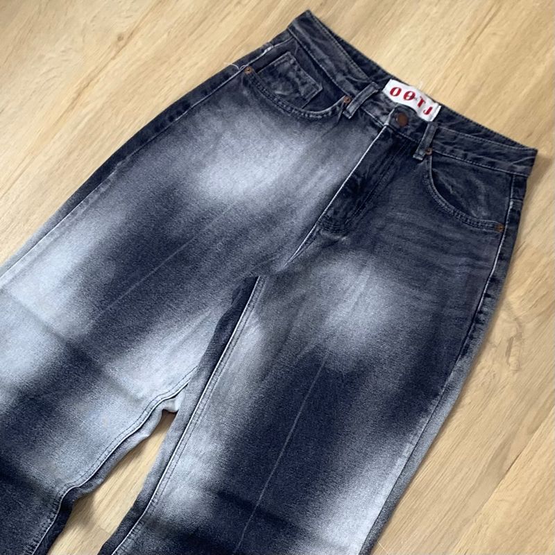 “ootj” greywash unique jeans pants (regular fit), foto 5
