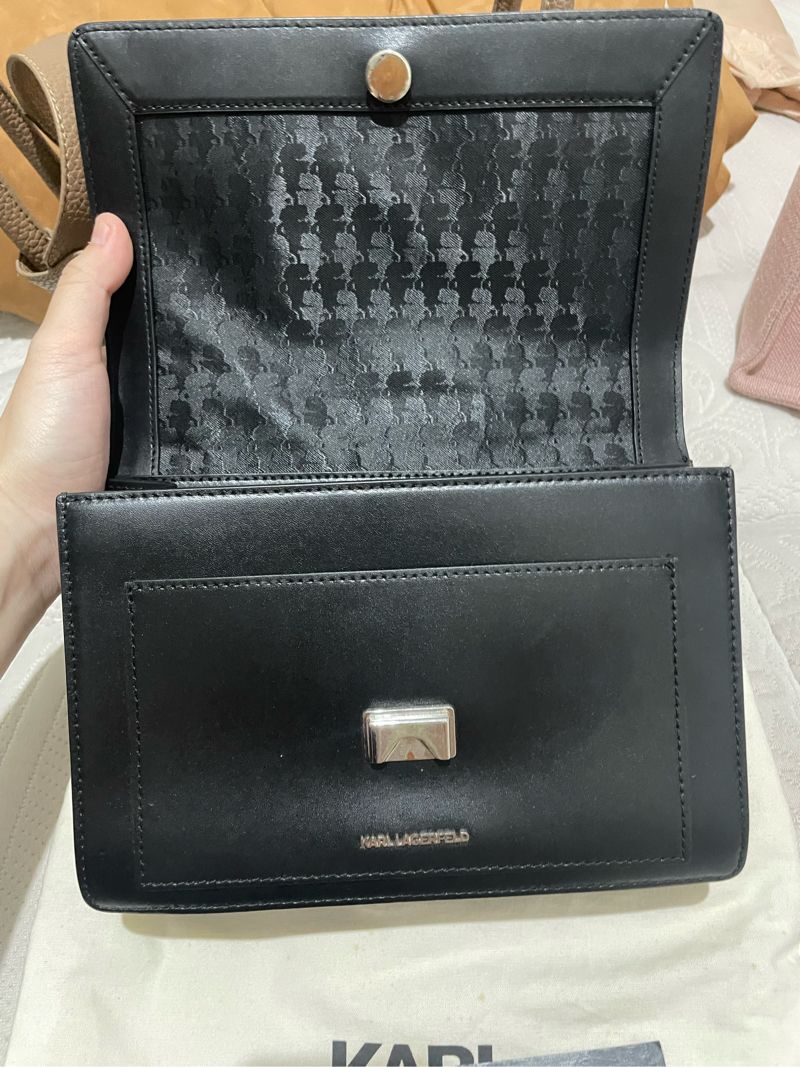 KARL LAGERFELD SHOULDER BAG BLACK, foto 2