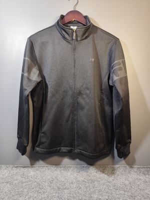 Jaket Fila Hitam Pria Casual Sporty Zipper Original Terbaru