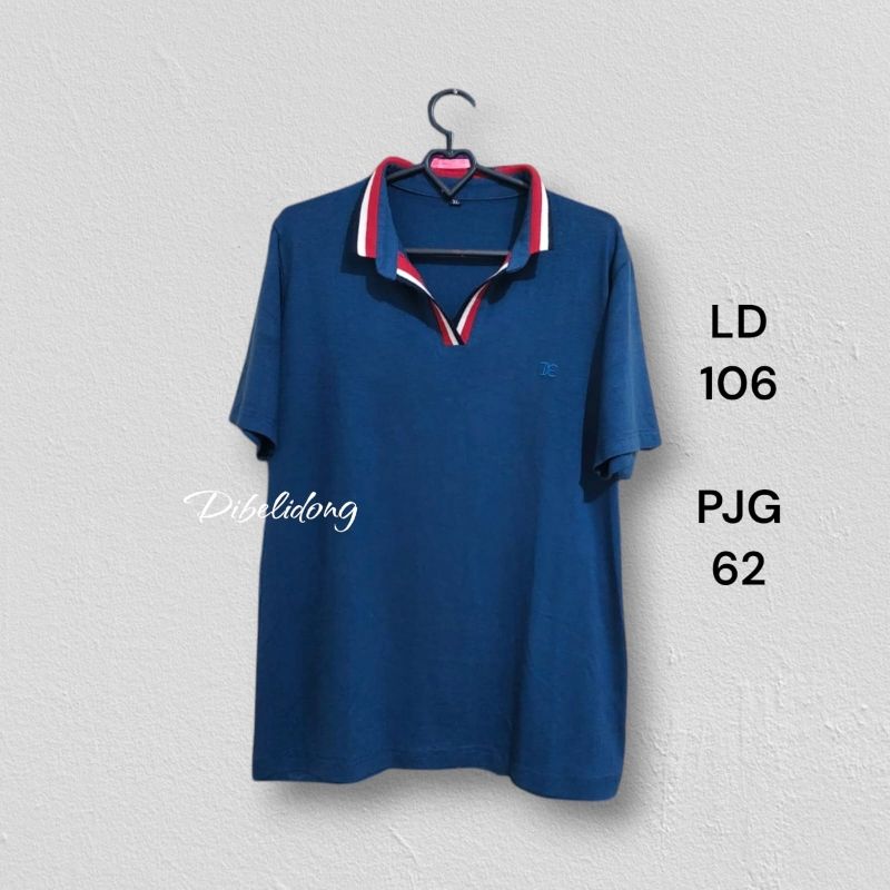 Kaos pendek berkerah biru, foto 2