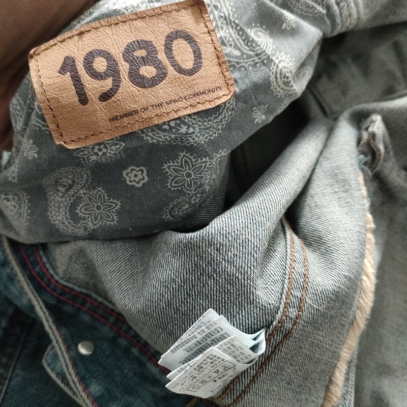 Jaket Denim Indigo Spao 1980, foto 7