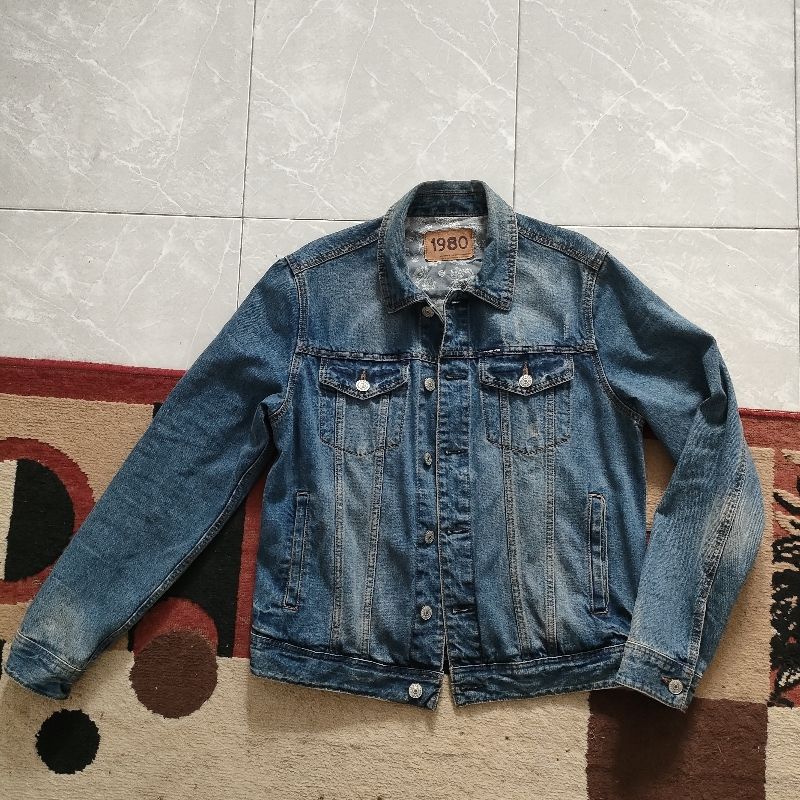 Jaket Denim Indigo Spao 1980, foto 2