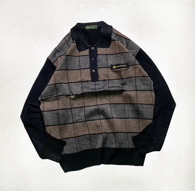 VTG PAOLOGUCCI KNIT HALFBUTTON, foto 3