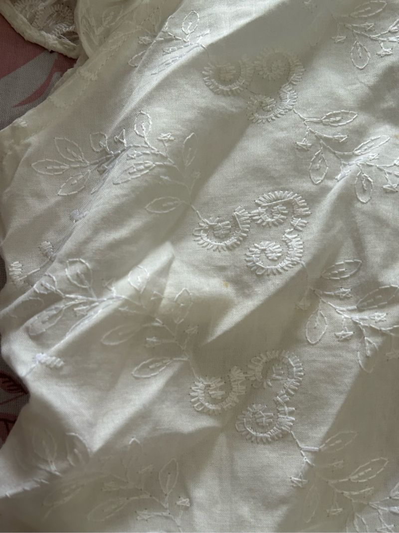 Ninette white floral eyelet top, foto 4