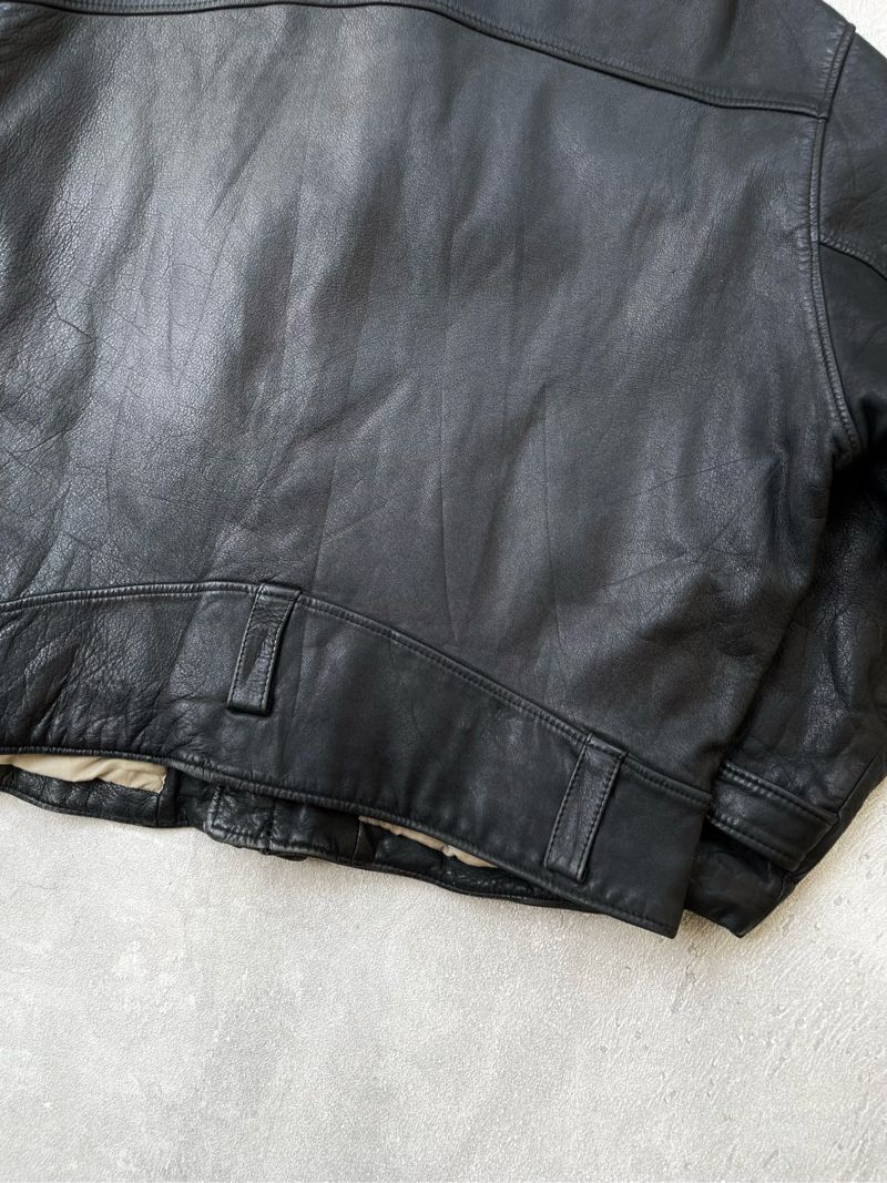 Vintage Leather jacket Pria black, foto 7