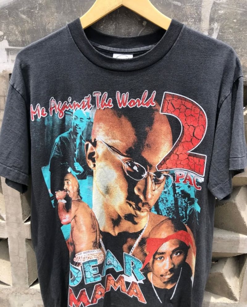T-SHIRT BOOTLEG TEES TUPAC DEAR MAMA, foto 3