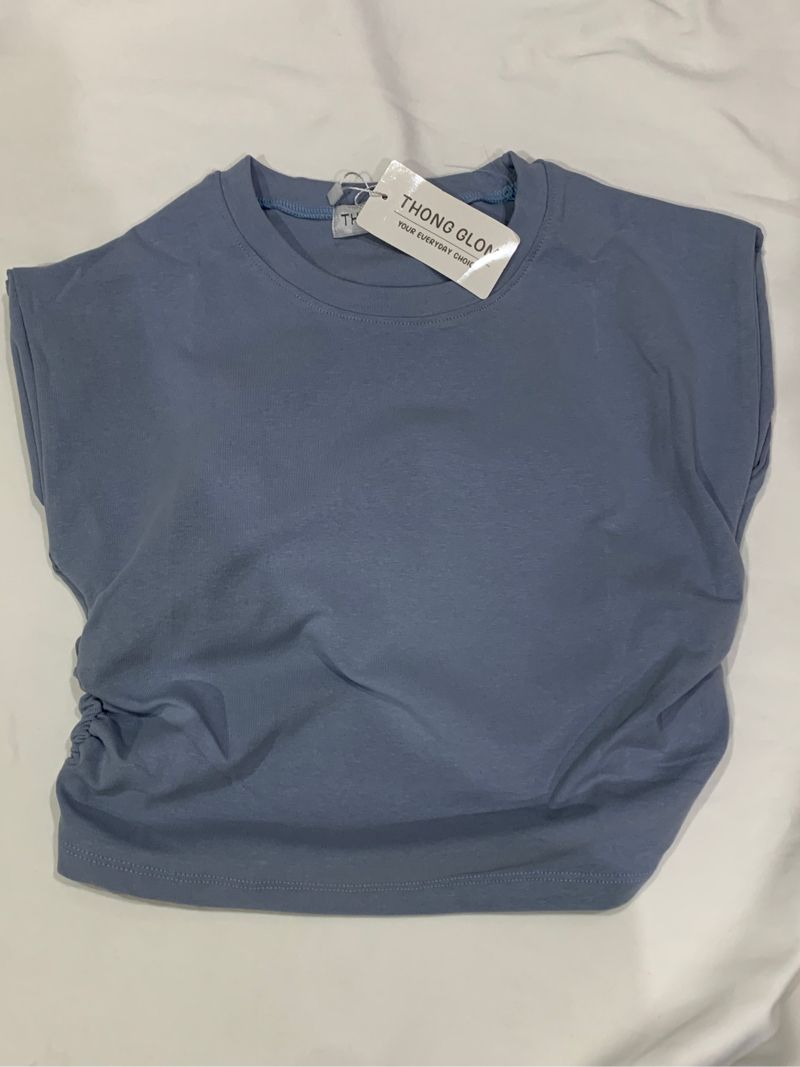 Sleeveless Scrunch Croptops, foto 7