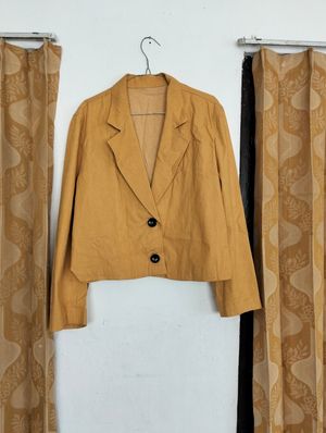 BLAZER CROP MUSTARD