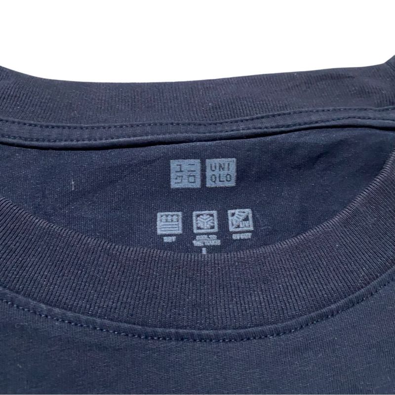 Uniqlo airism basic navy LS tee, foto 4