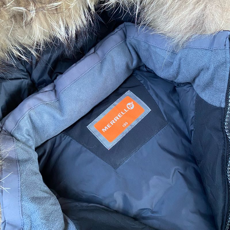 Jacket winter puffer goose down anak merrel hitam cakep, foto 2