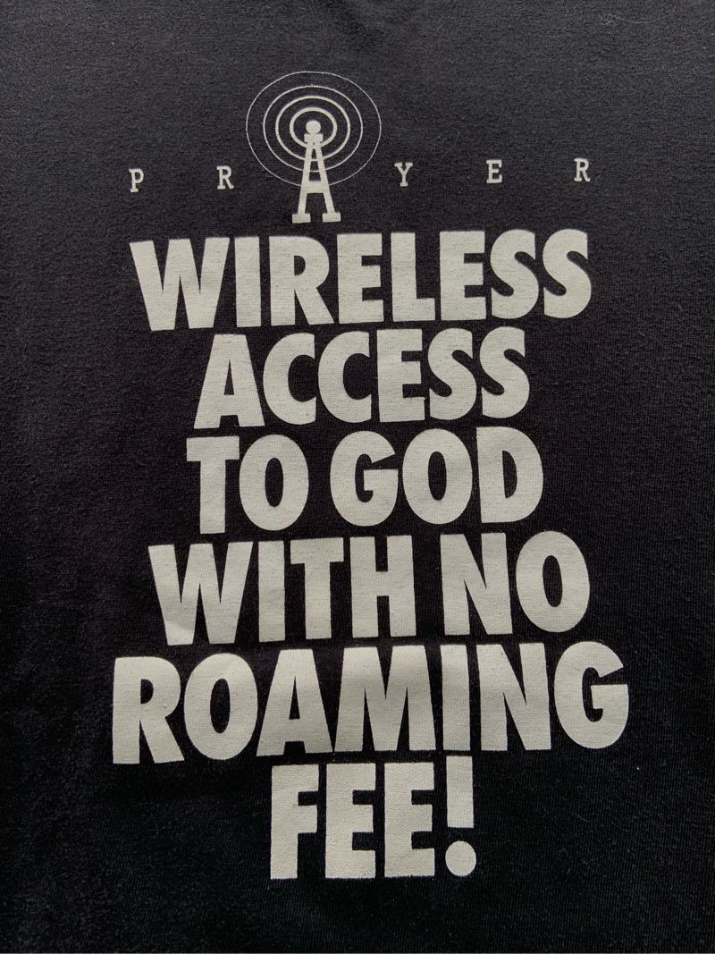 Vintage Prayer Wireless Access To God Black Tee, foto 3