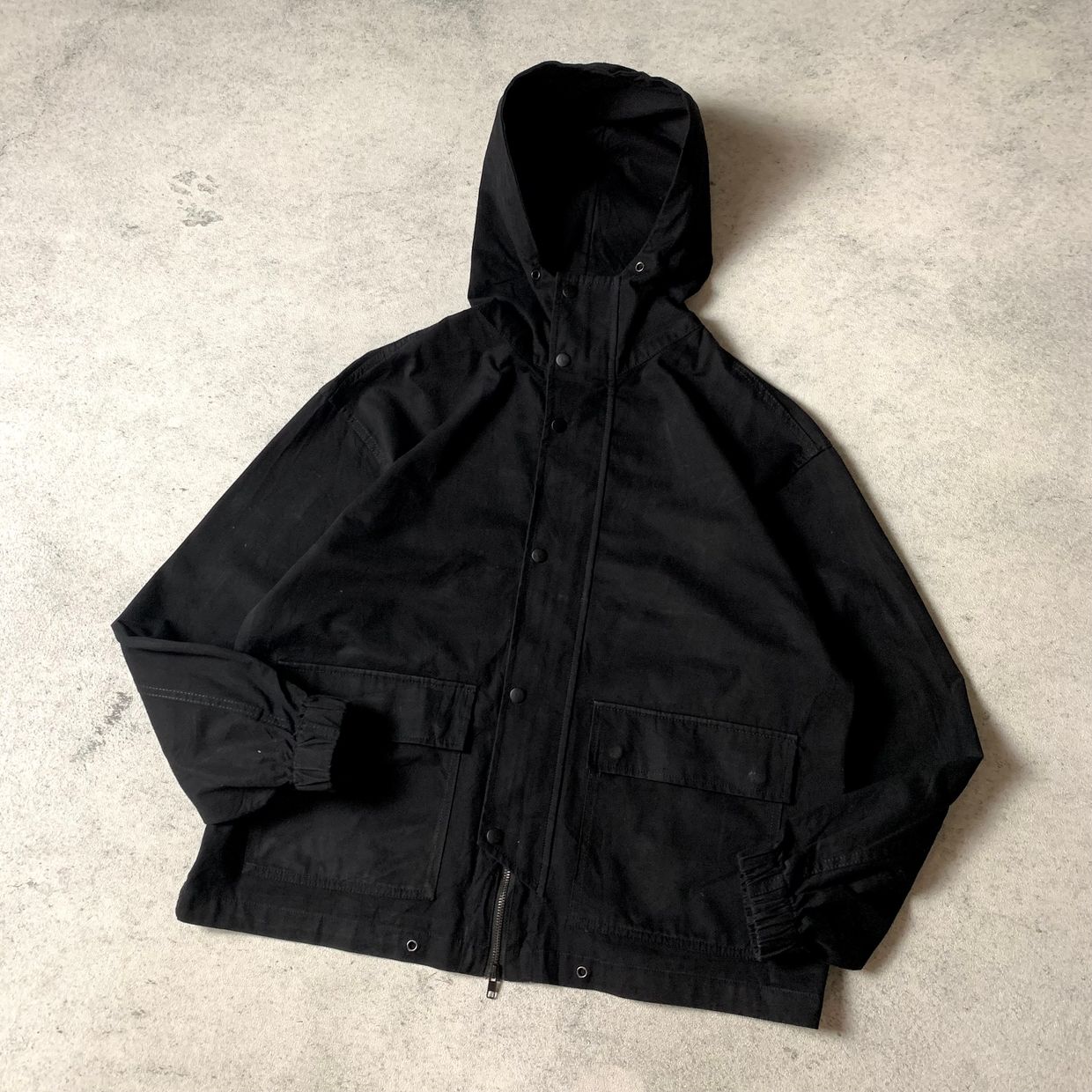 Gorpcore Casual Windbreaker Pria black, foto 4