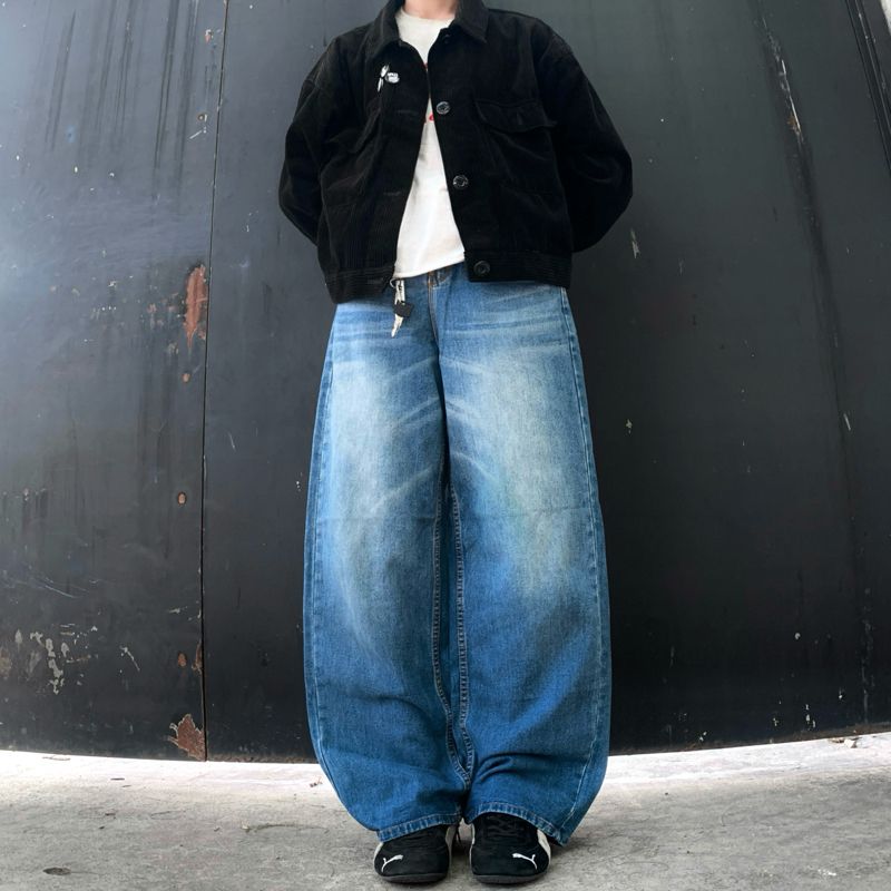 Baggy retro wash jeans, foto 2