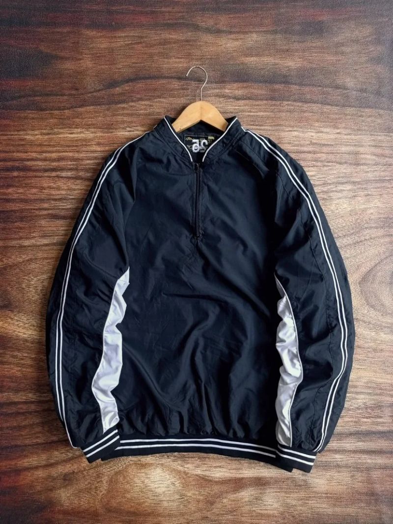JAKET MIZUNO WINDBRAKER HALFZIP TAPED DALEMAN PURING, foto 2