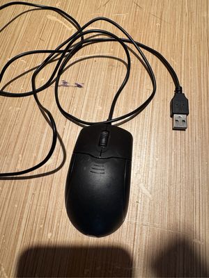 Mouse Komputer Laptop PC USB Black Versi Original