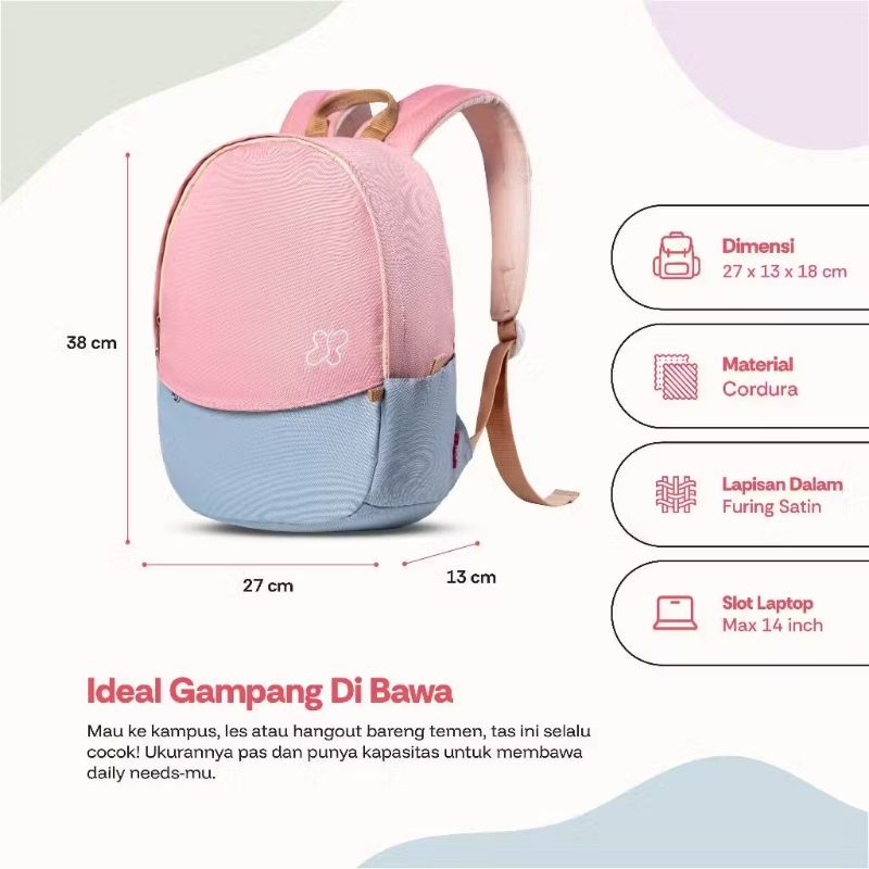 Backpack Evernext women Every sand khaki, foto 4
