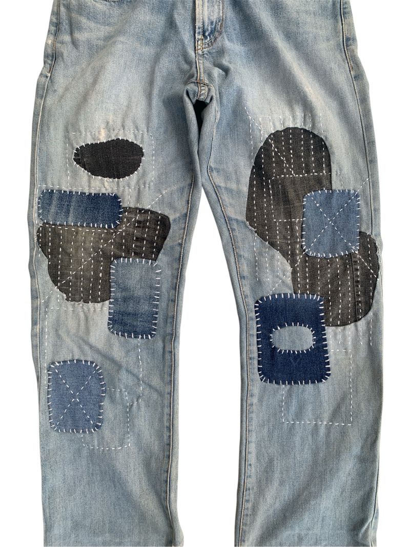 Evisu denim sashiko repaired, foto 3
