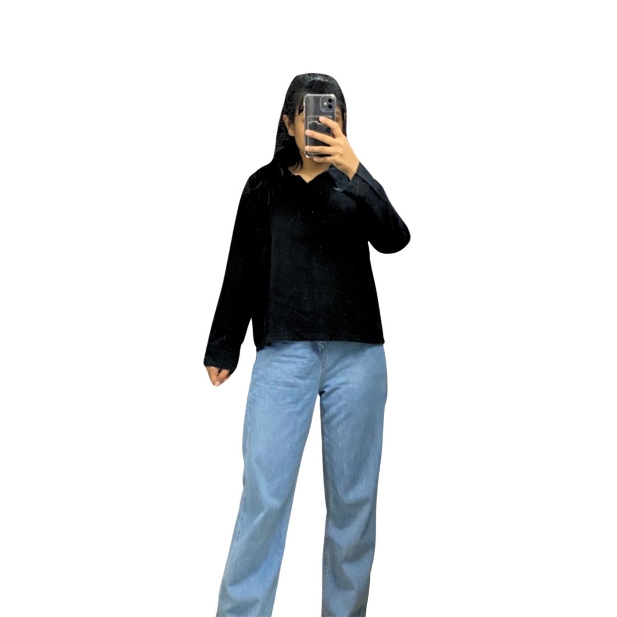 Rubylicious Minimalist Casual Shirt Wanita black, foto 3