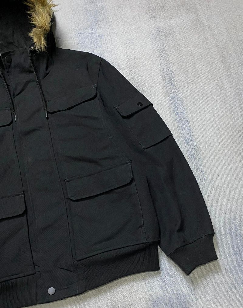 H&M Short  Hooded Canvas Jacket, foto 4