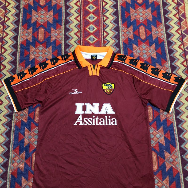 1999-2000 As roma jersey homme, foto 2