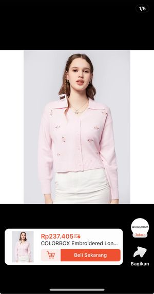Colorboc knit cardigan