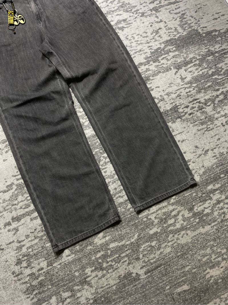 Musinsa standard jeans grey pants, foto 5
