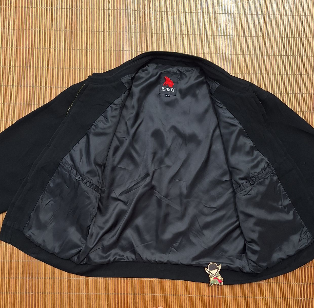 REDOX Vintage Casual Leather jacket Pria black, foto 4
