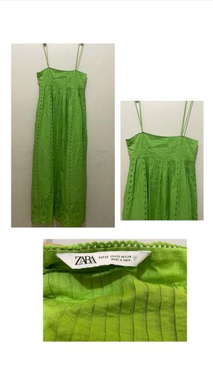 Green Long Dress by Zara