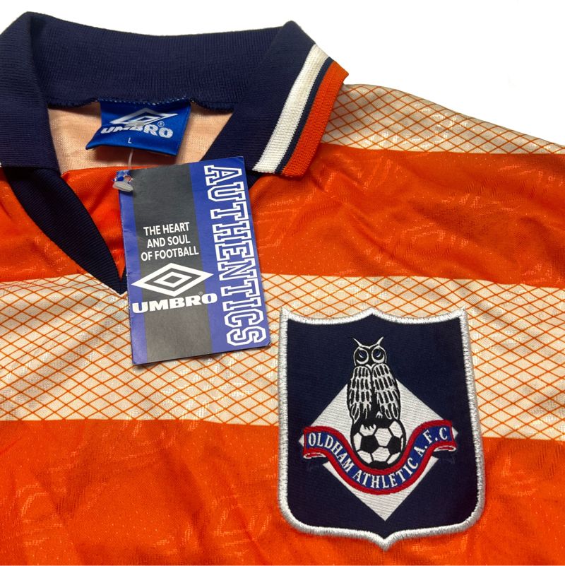 Vintage Umbro Oldham Athletic Away 94/96 Jersey., foto 3