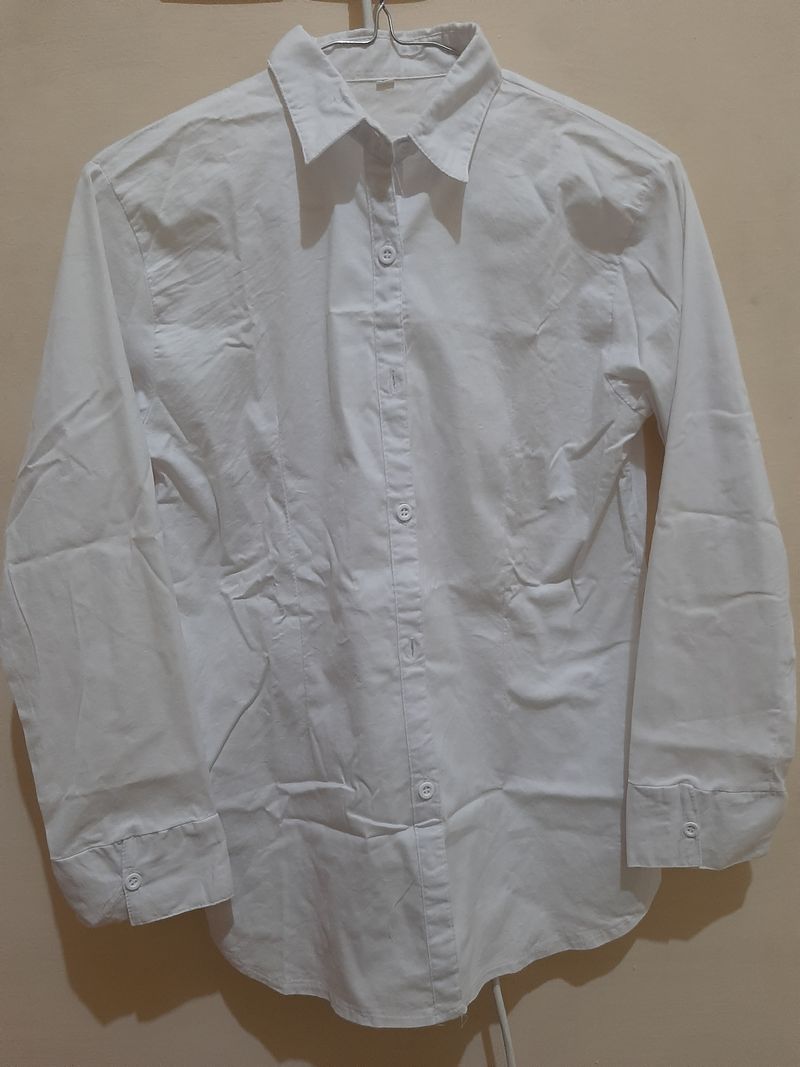 Kemeja Katun Putih Casual, foto 2