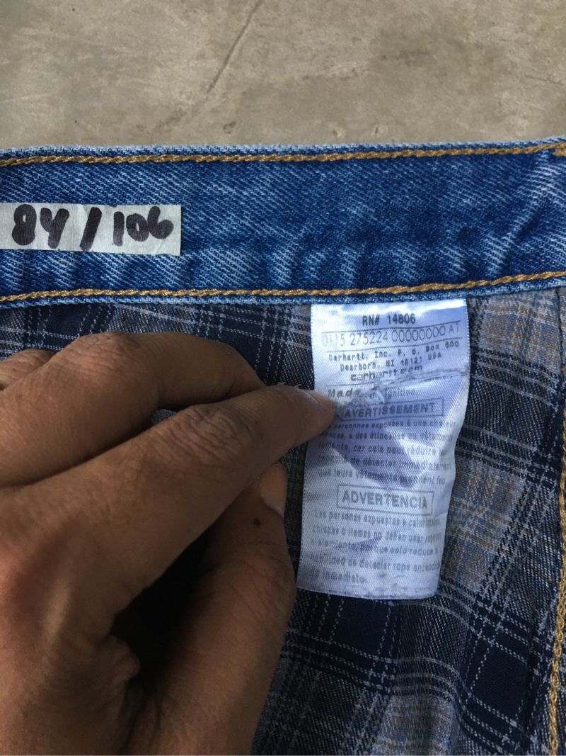 Carhartt Reguller jeans tartan, foto 4