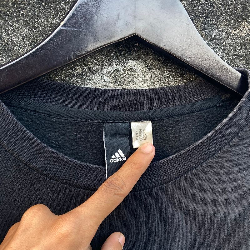 ADIDAS RINGER SWEATSHIRT BLACK, foto 2