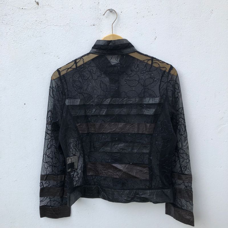 Y2k cizenne shibuya leather mesh size m, foto 2