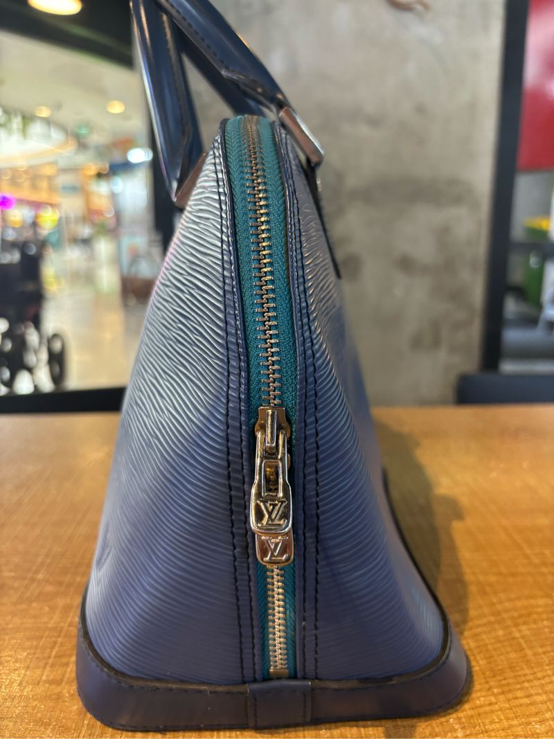 LV Myrtille Blue Epi Leather Alma, foto 3