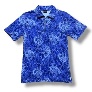 Vintage O'Neill All Over Print Half Zip Polo Shirt