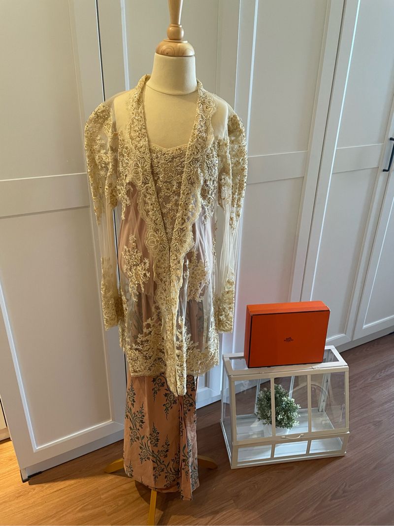 Kebaya premium beaded model kutubaru, foto 7