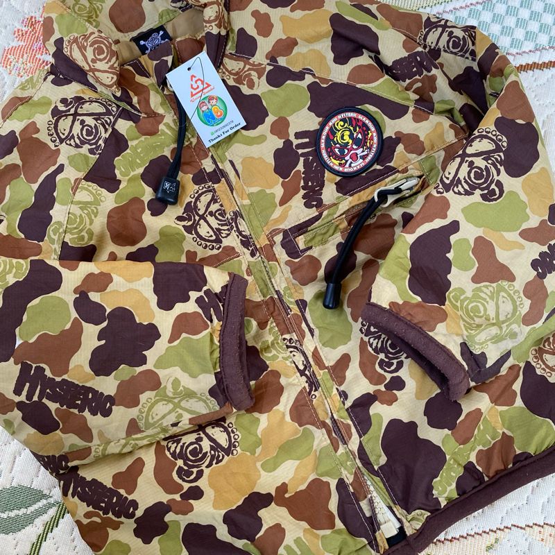 Jacket windbreaker vintage camo hysterics mini cakep, foto 3