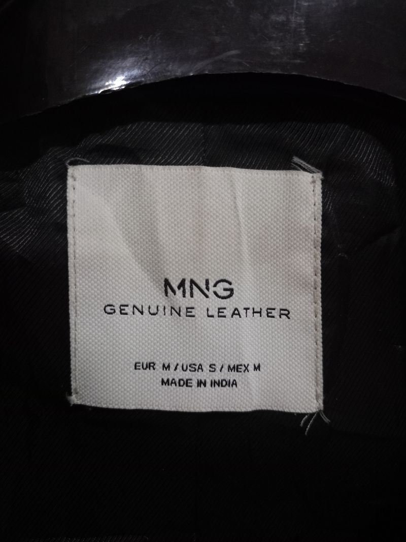 LEATHER JACKET RAMONES MANGO SIZE M/L, foto 2