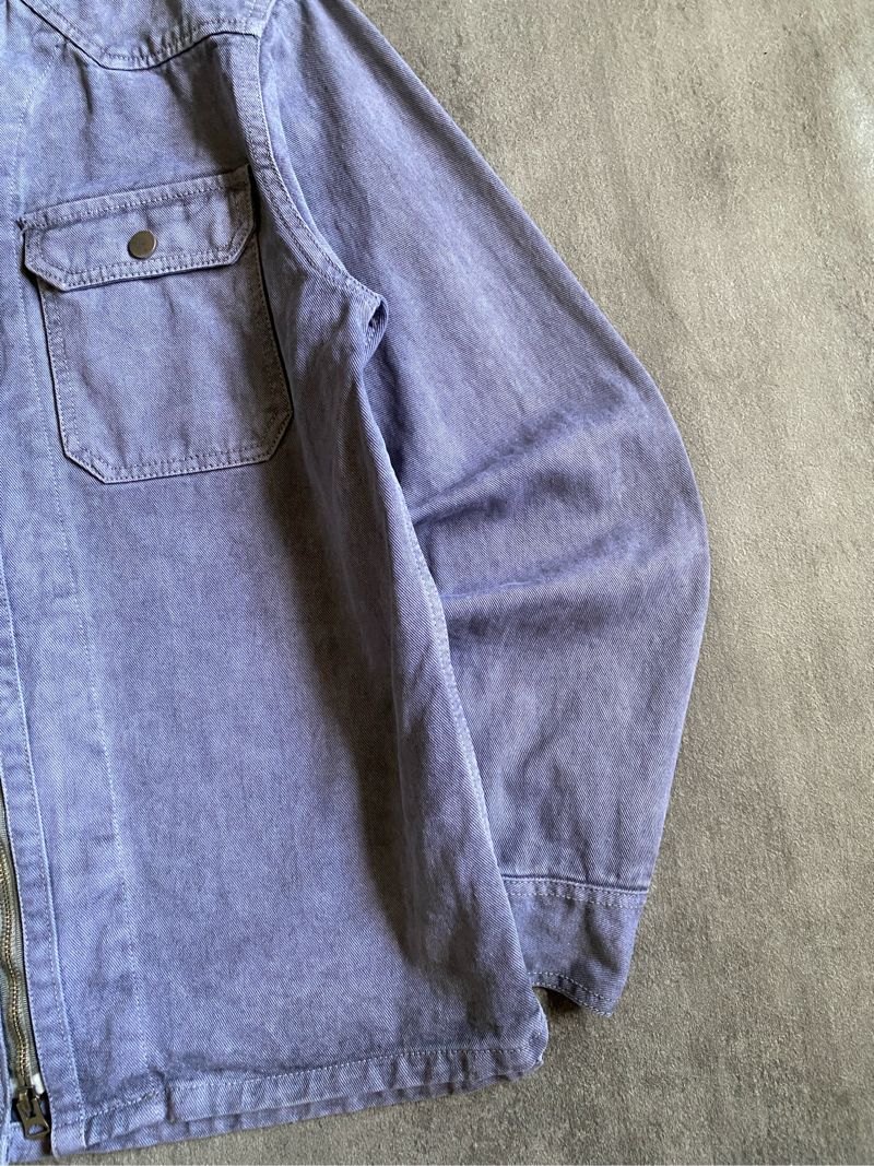 EMSIG Bikers Denim Jacket Light Grey Washed, foto 5